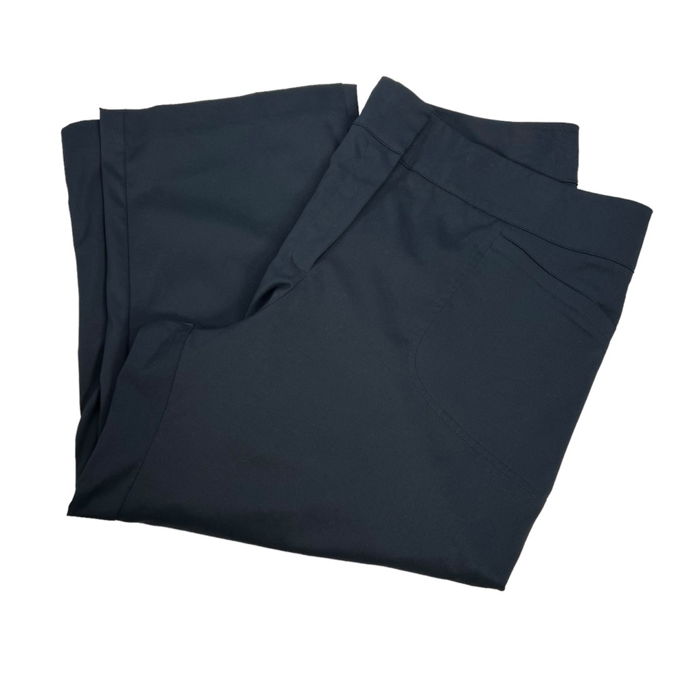 Tail black cropped wide leg casual golf pants Blue Size 16